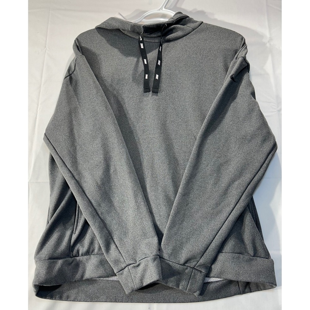 Nike Therma Pullover Hoodie Mens Small Gray Heather Training BV4998-011